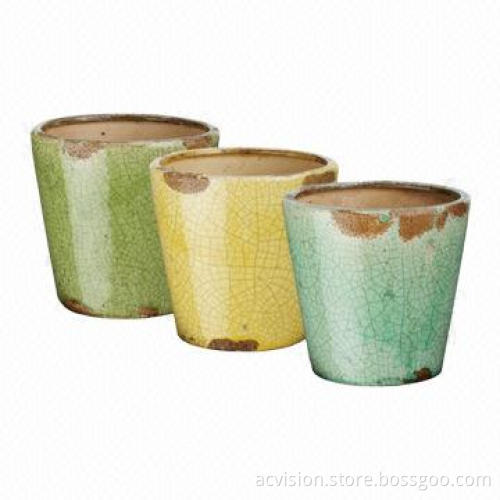 Colorful Antique Garden Decoration of Outdoor Ceramic Pots, Different Sizes Available